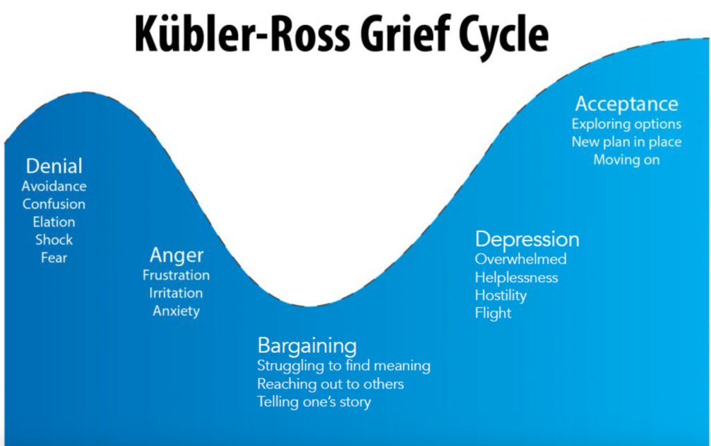 5 Stages Of Grief Kubler Ross Book